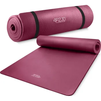 podložka na cvičení Podložka na cvičení YOGA MAT NBR 190 × 100 × 1,5 cm vínová