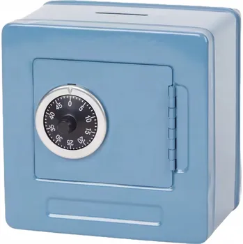Trezor Mini trezor s číselným zámkem 13,5 x 11 x 13,5 cm kov Modrý