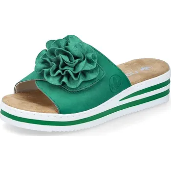 Dámské pantofle Dámské nazouváky RIEKER V0252-52 zelená S6 43