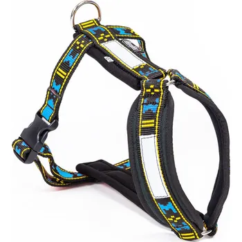 Postroj pro psa ManMat postroj LONG DISTANCE - modrá + černá XS starý typ Velikost XS