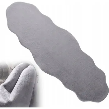 Koberec Umělá kůže 180 cm šedá