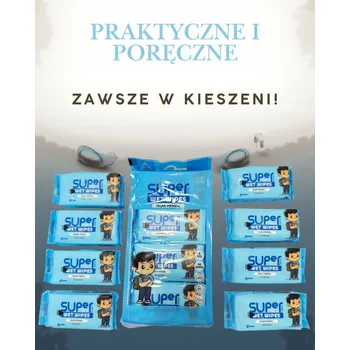 Vlhčený ubrousek Vlhčené ubrousky Sensitive SUPER MINI WET WIPES 8ks hygienické na cesty