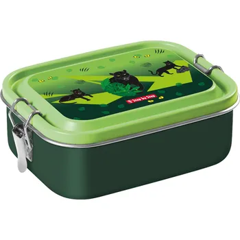 Láhev Krabička na svačinu z nerezové oceli Step by Step, Black Cat