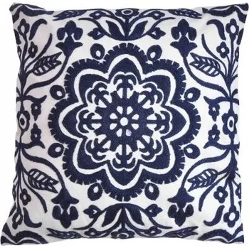 Povlak na polštářek POVLAK NA POLŠTÁŘ DEKORATIVNÍ VYŠÍVANÉ BAVLNĚNÉ STYL HAMPTON PREMIUM