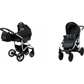 Kočárek Dětský kočárek 2v1 BabyLux LARGO – sporťák a hluboká korba, lehký, s taškou