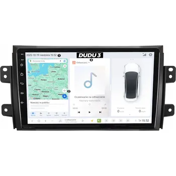 Autorádio DUDUAUTO AUTORÁDIO S NAVIGACÍ SUZUKI SX-4 FIAT SEDICI ANDROID DUDU3 QLED 4/64GB