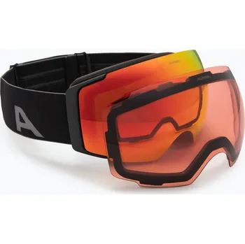 Sjezdové lyžování Lyžařské brýle Alpina Falera Mag Q-Lite black matt/red/pink