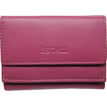 Peněženka SEGALI Dámská malá kožená peněženka SG-21756 fialová