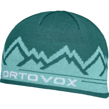 Čepice Ortovox Peak Beanie Size: Onesize, Color: Pacific Green