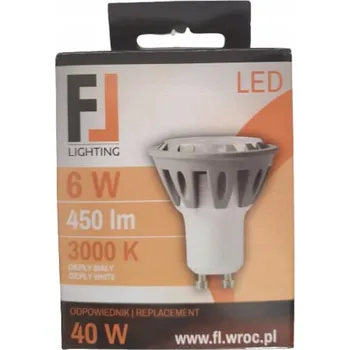 Žárovka LED ŽÁROVKA 6W 3000K 450 lm GU10 - NÁHRADA ZA 40W