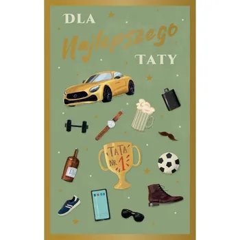 PŘÁNÍ PRO NEJLEPŠÍHO TATÍNKA 13 X 20,5 CM DEN OTCŮ OBÁLKA