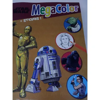 omalovánky OMALOVÁNKY DISNEY MEGA COLOR STAR WARS (Hvězdné války)