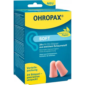 Špunt do uší Špunty do uší měkké OHROPAX SOFT 31 dB 24 kusů