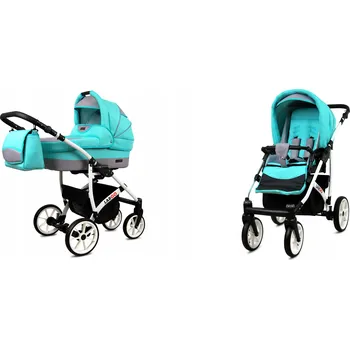 Kočárek Dětský kočárek 2v1 BabyLux LARGO – sporťák a hluboká korba, lehký, s taškou