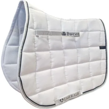 Bucas Dečka podsedlová Emerald Bucas, všestranná, COB/FULL, white/stripe