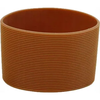 Hnědý SILIKONOVÝ OBAL na hrnek, láhev 9 Cm 10 Ks