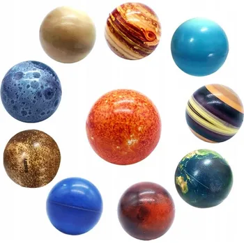 Přírodní věda MODEL SLUNEČNÍ SOUSTAVY PLANETY MÍČKY PRO DĚTI EDUKAČNÍ HRAČKY 10 KS