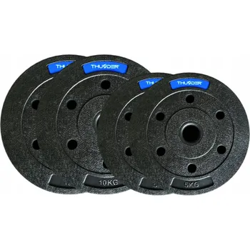 Sada závaží 30 kg bituminové, kvalitní závaží pro osa činky Thunder