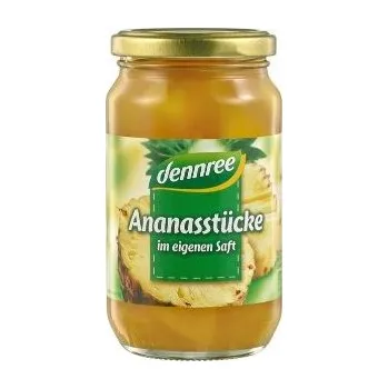 Sušené ovoce Dennree Ananas kousky ve vlastní šťávě 350g bio BIO VEGAN Množství: 1 ks