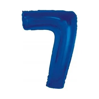 Balónek Fóliový balónek Smart, číslice 7, modrý, 92 cm AA
