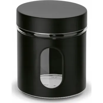 Dóza na potraviny Skleněná dóza Tadar Prato 0,65 l na sypké potraviny, černá