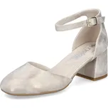 DÁMSKÉ LODIČKY RIEKER 44762-91 STŘÍBRNÁ Barva: STŘÍBRNÁ, Velikost: 39