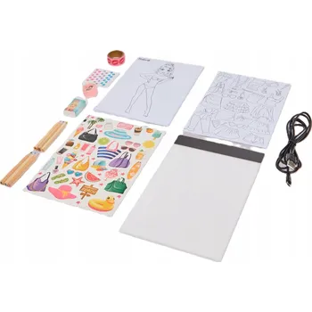 kreativní sada SADA PRO NÁVRH MÓDY SVĚTELNÁ TABULE FASHION STUDIO PROJEKTANT