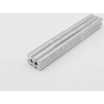 Dekorativní magnet Magnet neodymový válcový kotouč 6x2 mm. 10 Ks
