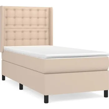 Postel Kontinentální postel cappuccino s matrací 203 x 83 x 118/128 cm