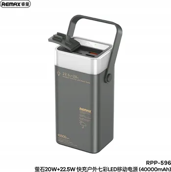 Powerbanka Powerbank Remax 40000 mAh šedá