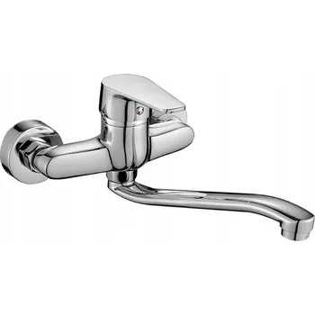 Vodovodní baterie Kuchyňská nástěnná baterie Kuchinox LUGA, stříbrná