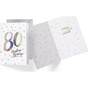 Obraz PŘÁNÍ K 80. NAROZENINÁM 80 LET 100g