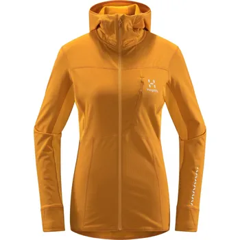 Dámská mikina Dámská technická mikina Haglöfs L.I.M Mid Comp Hood - žlutá Velikost: S