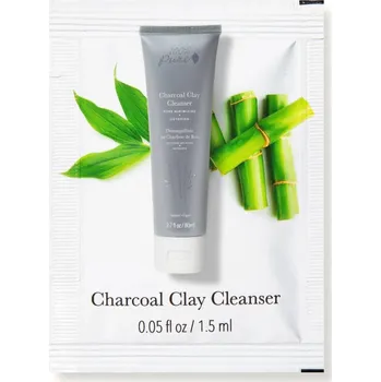 Odličovač 100% Pure Vzorek Pleťový čistící přípravek Bambusové uhlí a jíl 1,5 ml