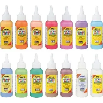 Speciální výtvarná barva Barvy na sklo 60 ml - mix barev