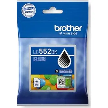 Brother LC-552BK (inkoust black, 550 str.) LC552BK
