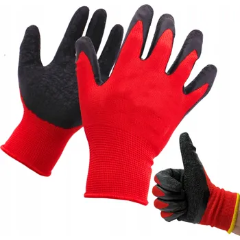 Pracovní rukavice Pracovní rukavice velikost 9 ODOLNÉ LATEXOVÉ BOZP ochranné rukavice