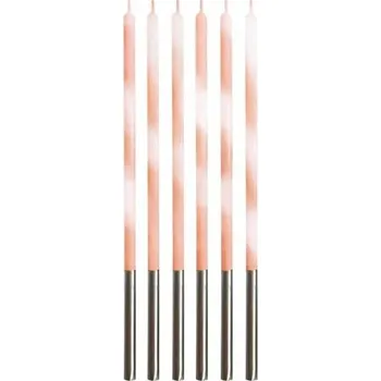 Dortová svíčka Dortové svíčky 6 ks Candy meruňkové