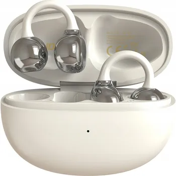 Sluchátka BEZDRÁTOVÁ SLUCHÁTKA BLUETOOTH 5.4 TWS ULTRALEHKÁ A POHODLNÁ BÍLÁ