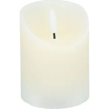 Svíčka Bílá LED SVÍČKA na baterie s LED knotem, bílé světlo