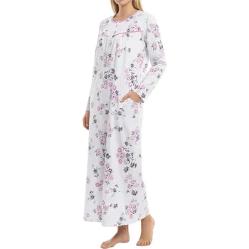 Body Bavlněná noční košile dlouhá Ami 6554 4XL růžová