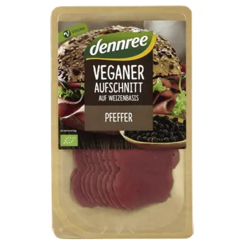 Hotové jídlo Dennree Veganské řezy s pepřem 90 g bio BIO VEGAN Množství: 1 ks