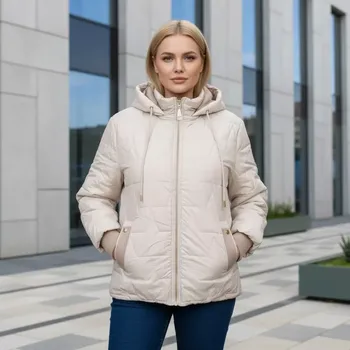 Dámská casual bunda Dámská smetanová slabší zimní bunda S-West