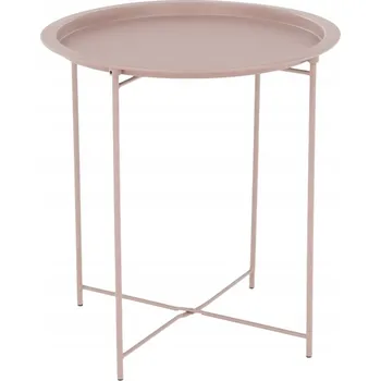Konferenční stolek Příruční stolek RADOMI s odnímatelným tácem, nude růžová