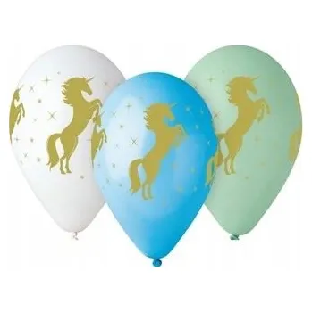 Balónky Gemar jednorožec 33 cm 5 kusů