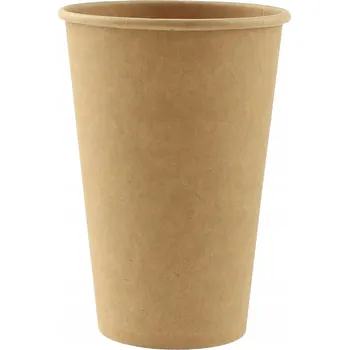 Jednorázové nádobí Papírové Kelímky Godan 375 ml 6 kusů hnědé
