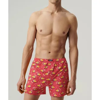 Pánské spodní prádlo Boxerky pro muže námořnická růžová-navy- volný střih, tmavě modrá-růžová XXL i384_95827459