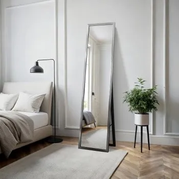 Zrcadlo Stojící šatní zrcadlo v elegantním dřevěném rámu - 2801 - barva rámu dle vašeho výběru