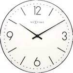 Nástěnné hodiny NeXtime Basic Dome bílé Ø 35 cm