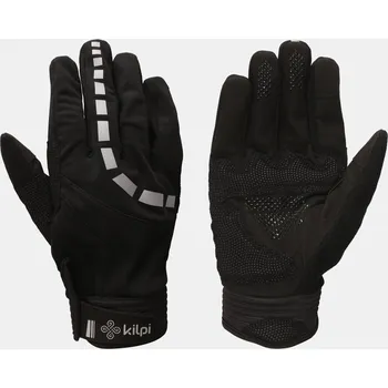 Cyklistické rukavice Cyklo rukavice KILPI REDBUD-U VU0614KI ČERNÁ L